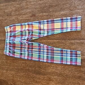 POLO Ralph Lauren Madras Print Stretch Jersey Legging Pants, Girls Size 5